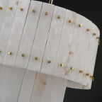22 Inch Alabaster Two-Tier Chandelier - San Marco