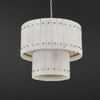 22 Inch Alabaster Two-Tier Chandelier - San Marco