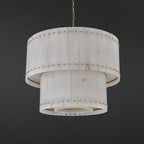 37 Inch Alabaster Two-Tier Chandelier - San Marco