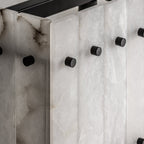 54 Inch Alabaster Rectangular Chandelier - San Marco