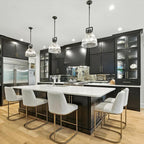 14 Inch Ribbed Glass Bell Pendant Light - Machinist