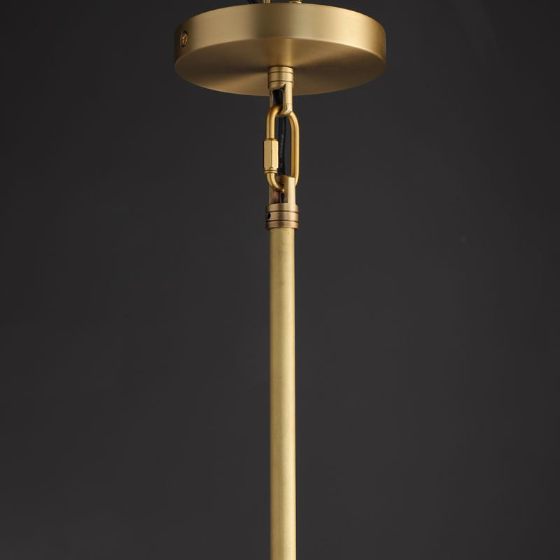 10 Inch Ribbed Glass Dome Pendant Light - Machinist