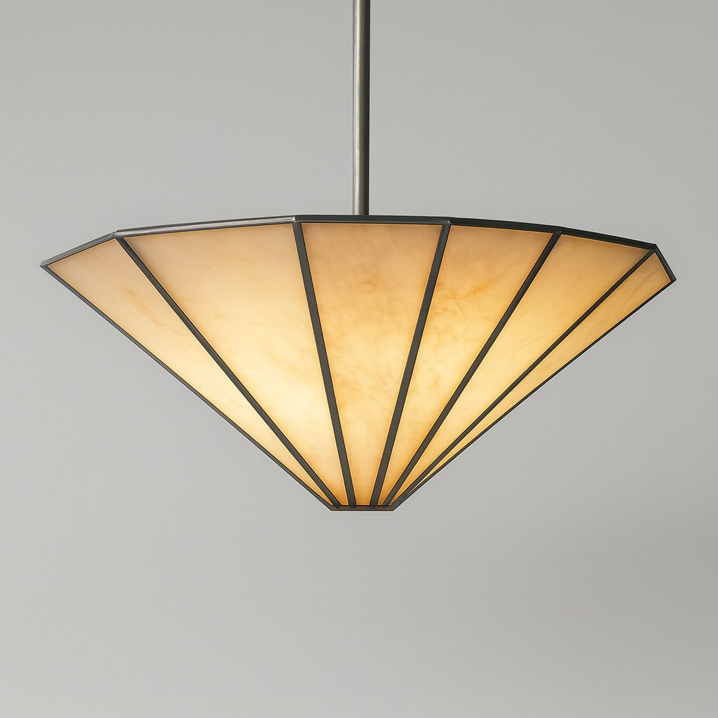 48 Inch Alabaster Umbrella Chandelier - Lucette