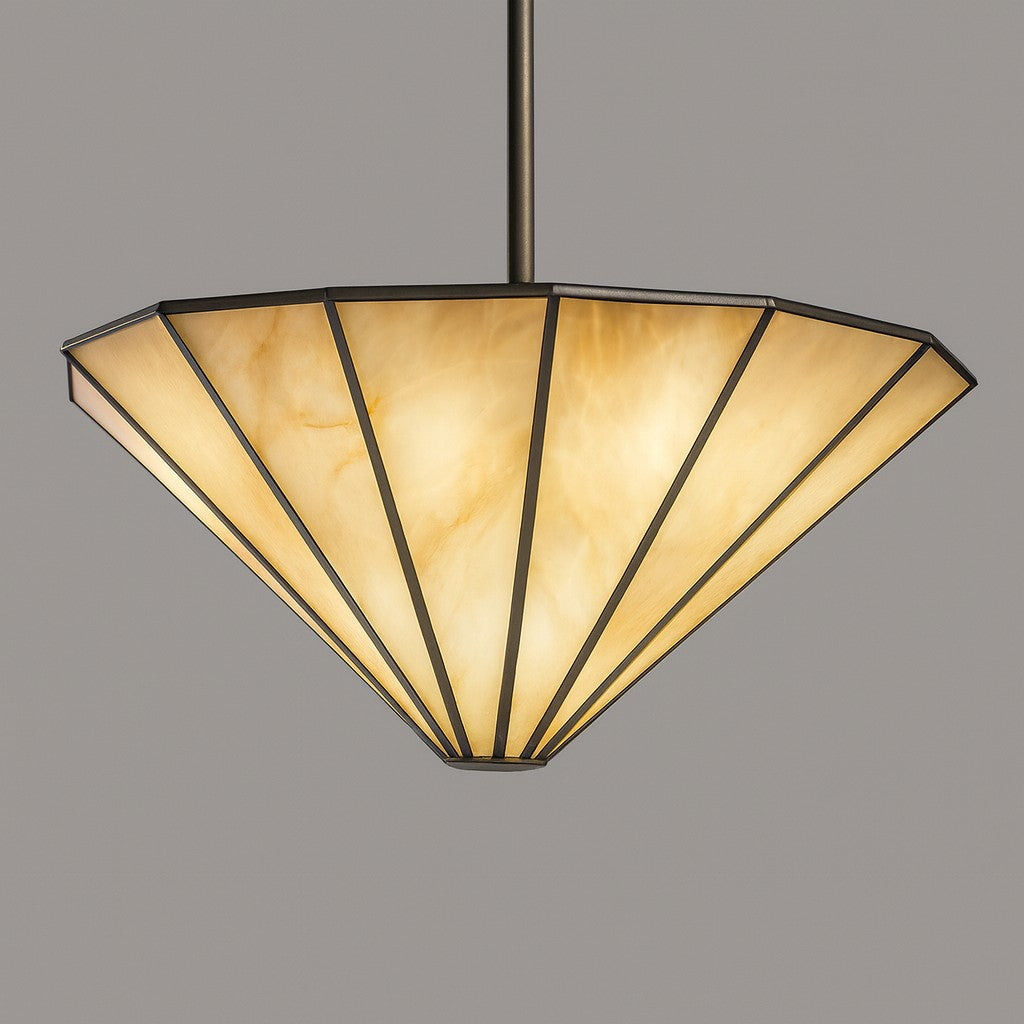 60 Inch Alabaster Umbrella Chandelier - Lucette