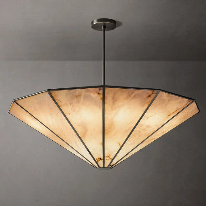 60 Inch Umbrella Alabaster Chandelier - Lucette
