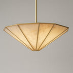 48 Inch Alabaster Umbrella Chandelier - Lucette