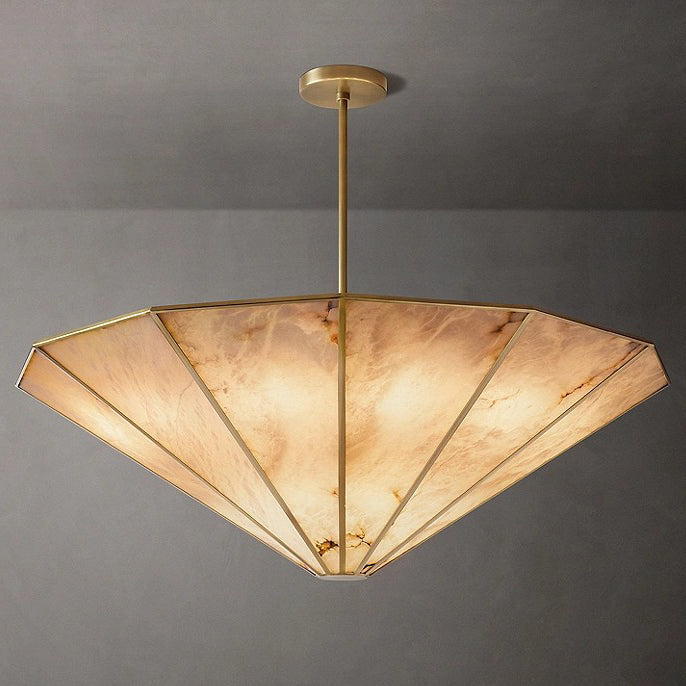 60 Inch Umbrella Alabaster Chandelier - Lucette
