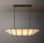 52 Inch Umbrella Linear Alabaster Chandelier - Lucette