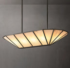 52 Inch Umbrella Linear Alabaster Chandelier - Lucette