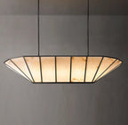 74 Inch Alabaster Umbrella Linear Chandelier - Lucette