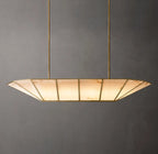 52 Inch Alabaster Umbrella Linear Chandelier - Lucette
