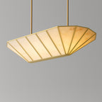 74 Inch Alabaster Umbrella Linear Chandelier - Lucette