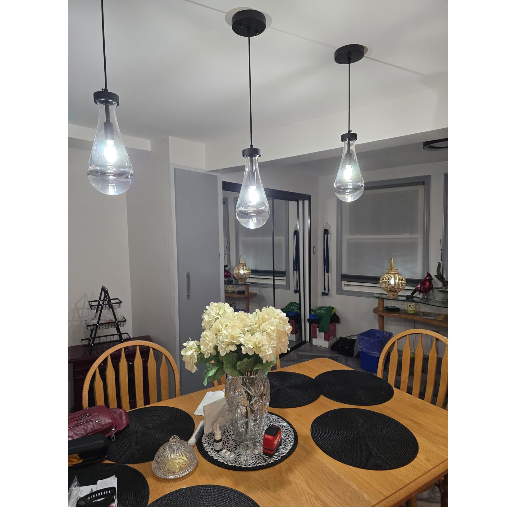 Raindrop Glass Pendant Light – Ava
