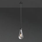 5 Inch Raindrop Glass Rod Pendant Light – Lachryma