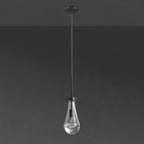5 Inch Raindrop Glass Rod Pendant Light – Lachryma
