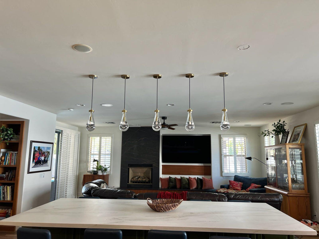 5 Inch Raindrop Glass Cord Pendant Light – Lachryma