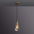 5 Inch Raindrop Glass Cord Pendant Light – Lachryma