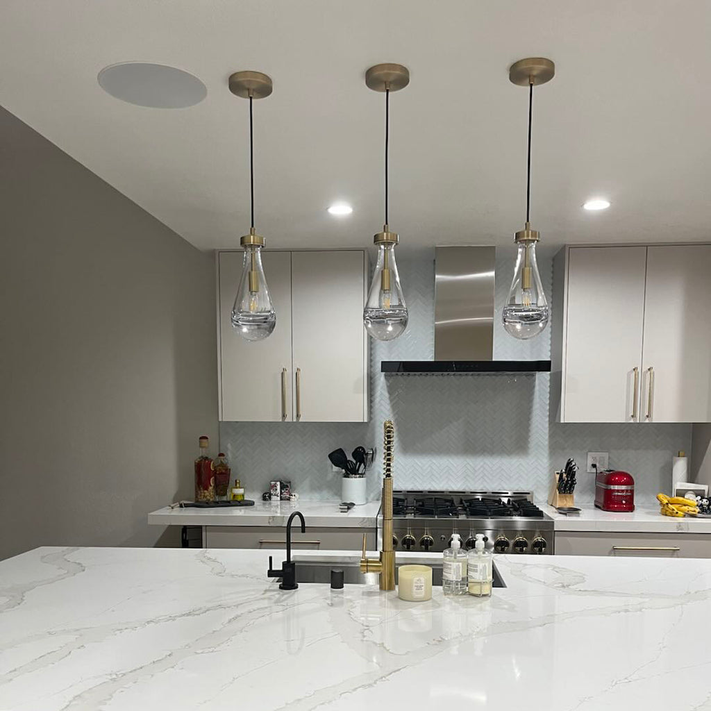 5 Inch Raindrop Glass Cord Pendant Light – Lachryma