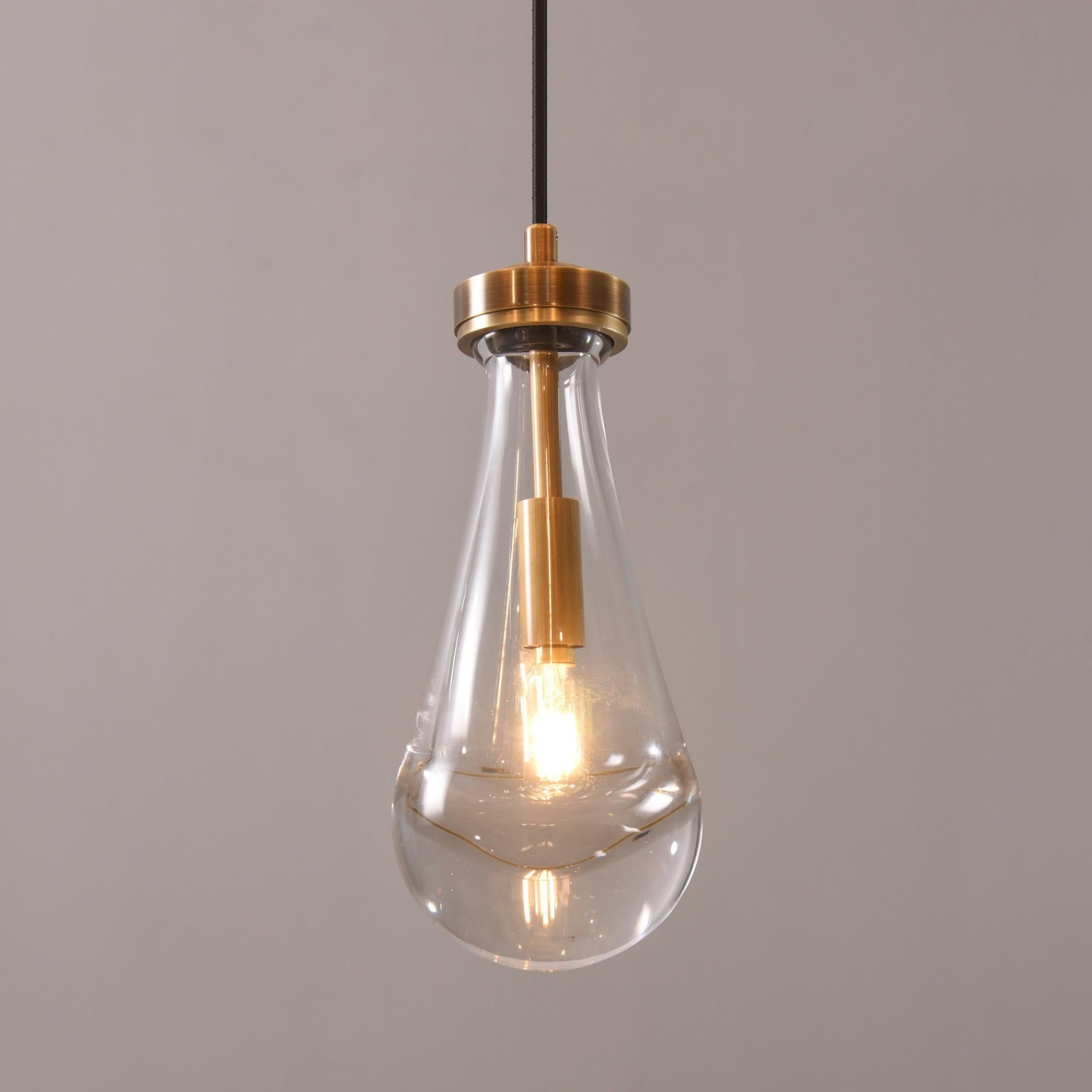 Raindrop Glass Pendant Light – Ava