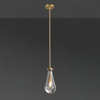 5 Inch Raindrop Glass Rod Pendant Light – Lachryma