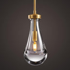5 Inch Raindrop Glass Rod Pendant Light – Lachryma