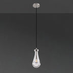 5 Inch Raindrop Glass Cord Pendant Light – Lachryma