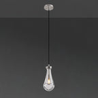 5 Inch Raindrop Glass Cord Pendant Light – Lachryma