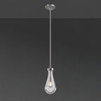 5 Inch Raindrop Glass Rod Pendant Light – Lachryma