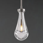 5 Inch Raindrop Glass Rod Pendant Light – Lachryma
