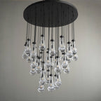 60 Inch Round Raindrop Glass Chandelier – Lachryma
