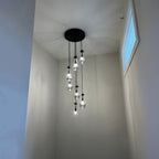 18 Inch Raindrop Glass Round Chandelier – Lachryma