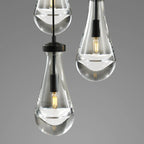 14 Inch Raindrop Glass Chandelier - Lacrima