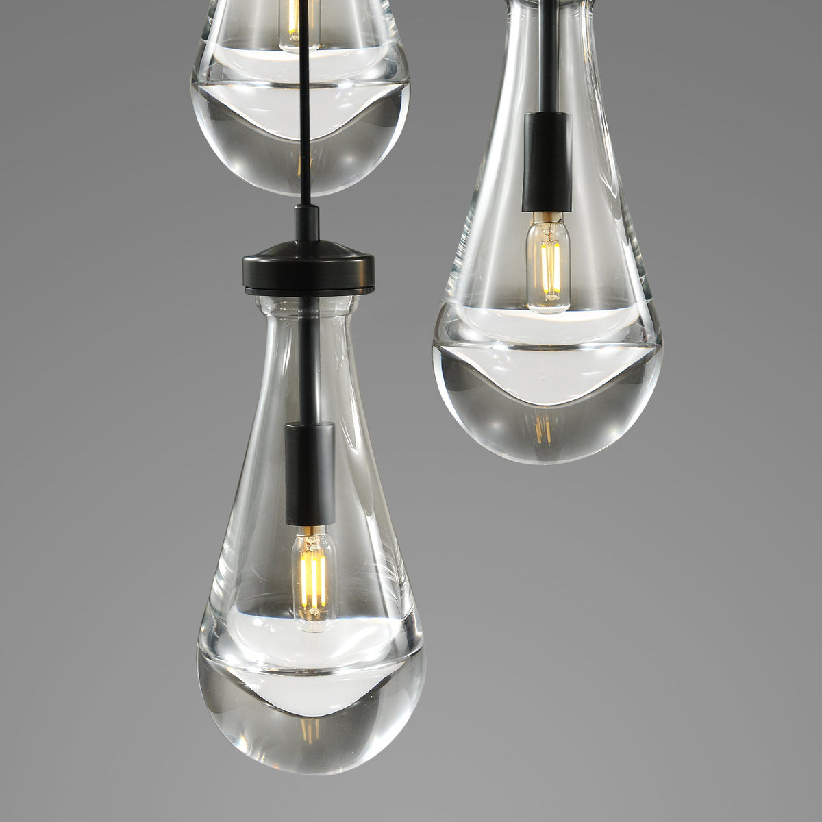 14 Inch Raindrop Glass Chandelier - Lacrima