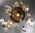 36 Inch Raindrop Glass Round Chandelier – Ava