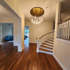 60 Inch Raindrop Glass Round Chandelier – Lachryma