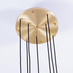 18 Inch Raindrop Glass Round Chandelier – Ava