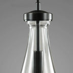 36 Inch Raindrop Glass Linear Cord Chandelier – Lachryma