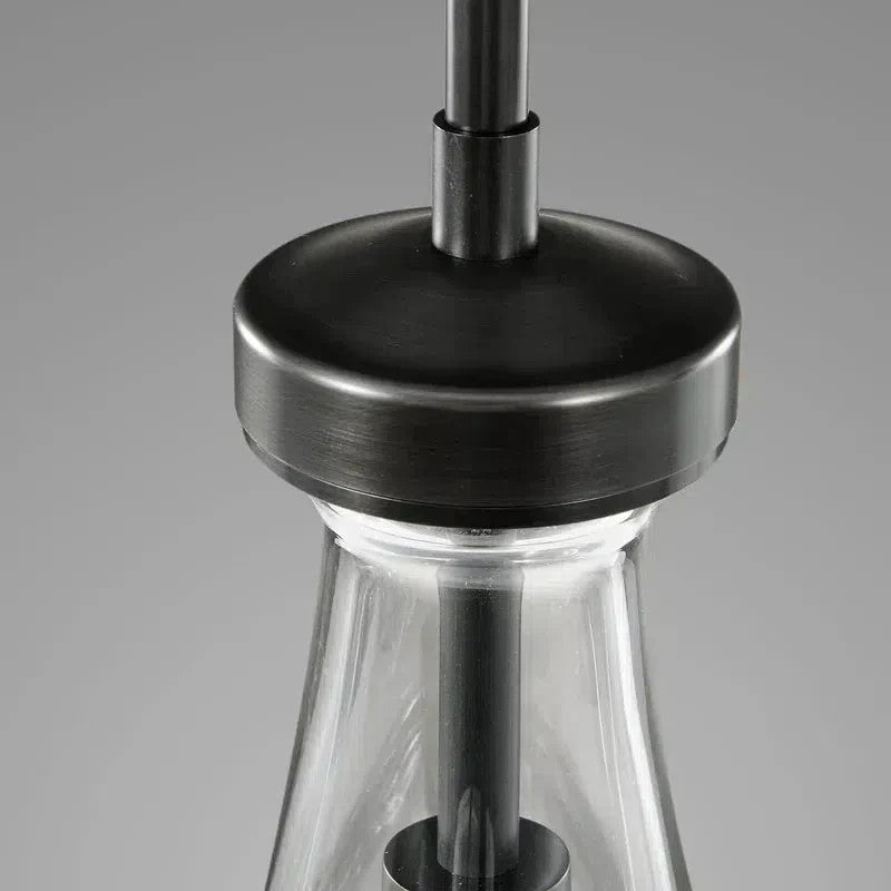 36 Inch Raindrop Glass Linear Rod Chandelier – Lachryma