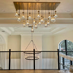 72 Inch Raindrop Glass Rectangular Chandelier – Lachryma