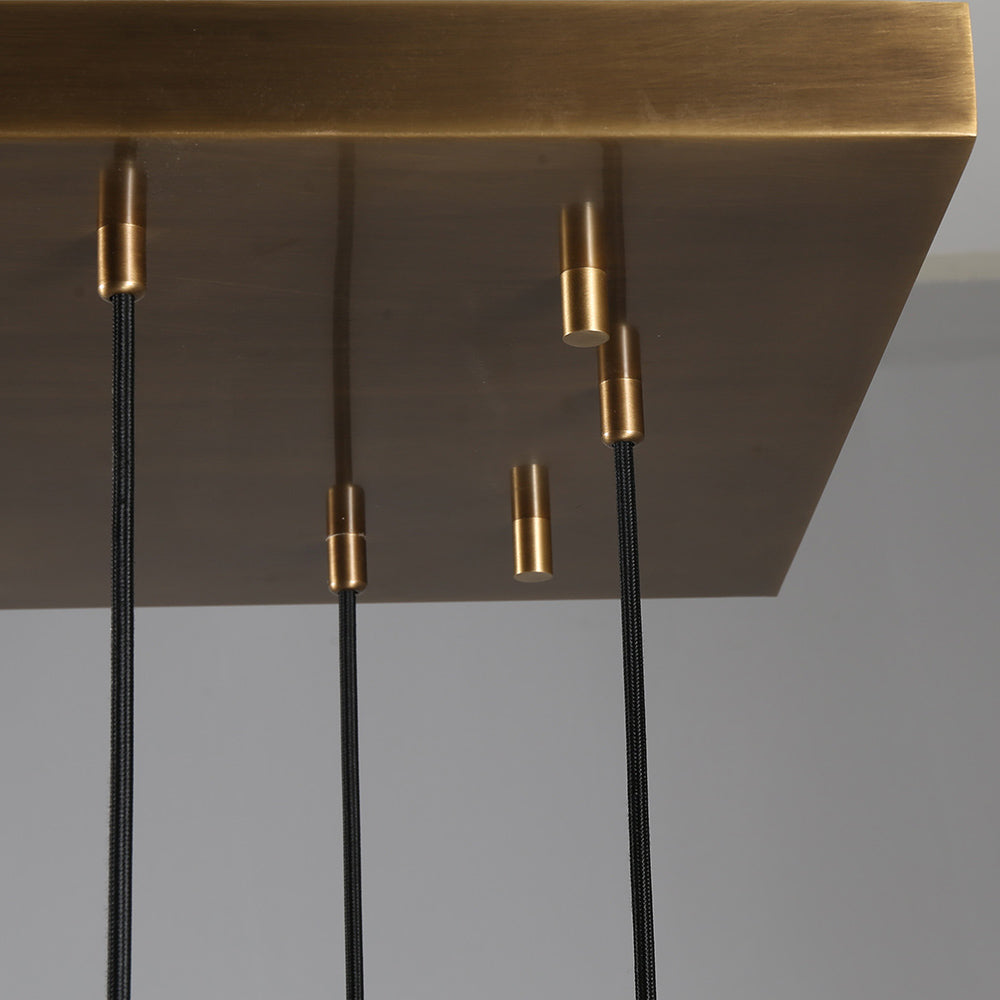 72 Inch Raindrop Glass Rectangular Chandelier – Lachryma