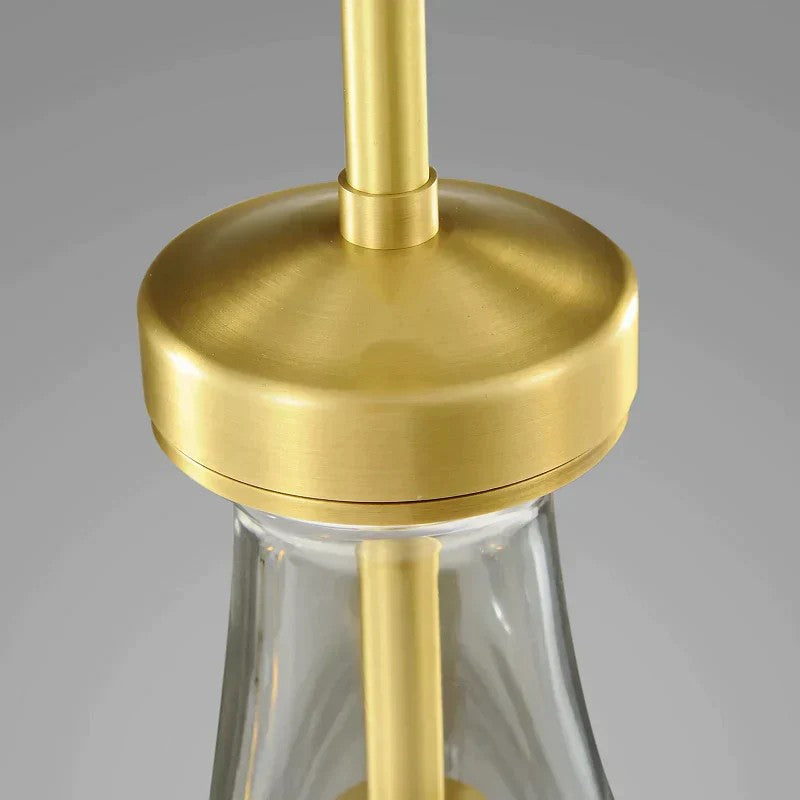 36 Inch Raindrop Glass Linear Rod Chandelier – Lachryma