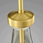 36 Inch Raindrop Glass Linear Rod Chandelier – Lachryma