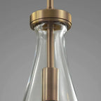 36 Inch Raindrop Glass Linear Rod Chandelier – Lachryma