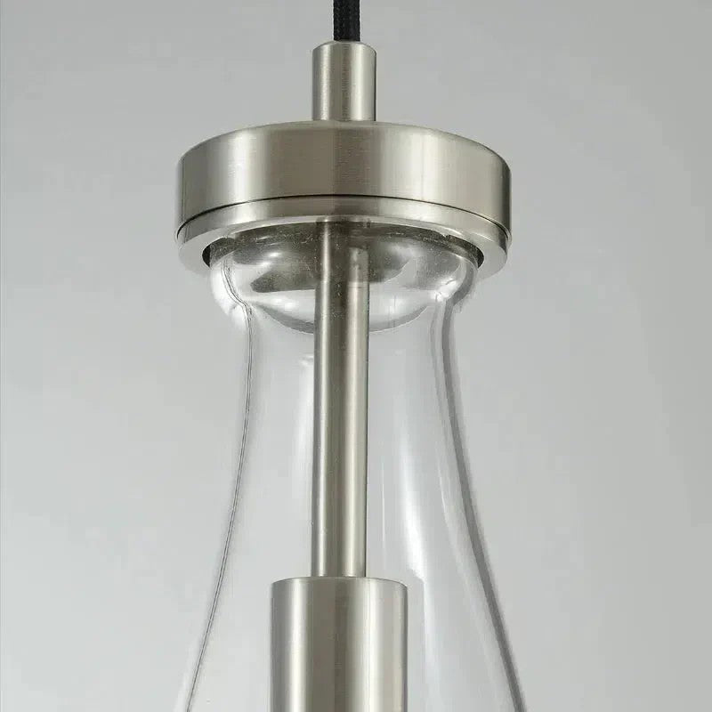 36 Inch Raindrop Glass Linear Cord Chandelier – Lachryma