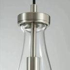 36 Inch Raindrop Glass Linear Cord Chandelier – Lachryma