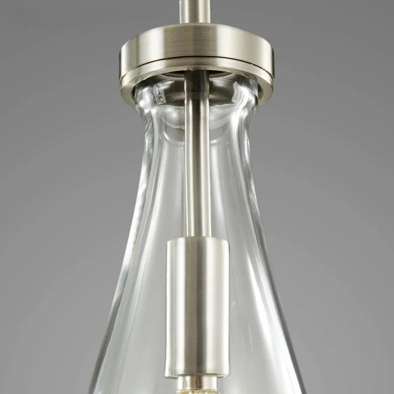 36 Inch Raindrop Glass Linear Rod Chandelier – Lachryma