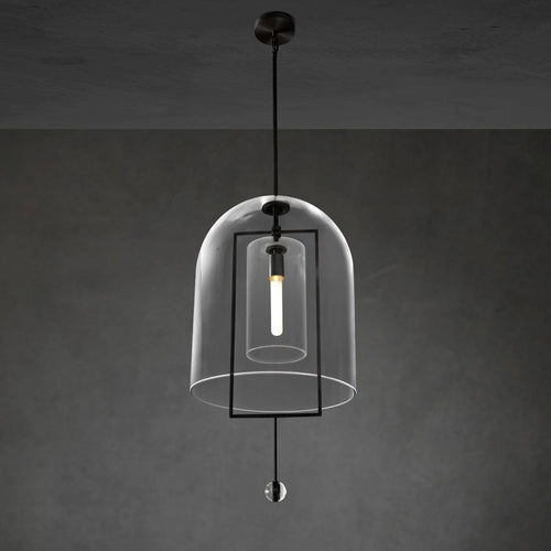 15 Inch Bell Glass Pendant Light - Fulcrum