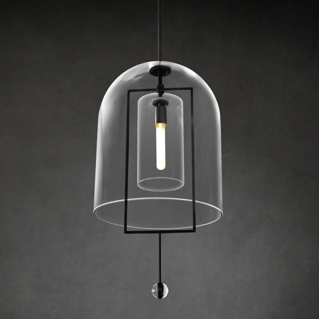 15 Inch Bell Glass Pendant Light - Fulcrum