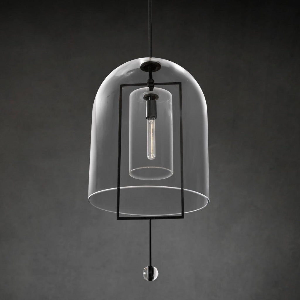 15 Inch Bell Glass Pendant Light - Fulcrum