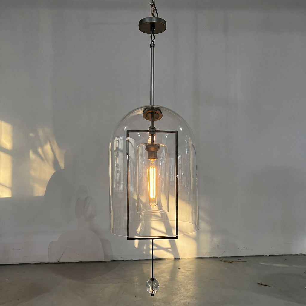 15 Inch Bell Glass Pendant Light - Fulcrum